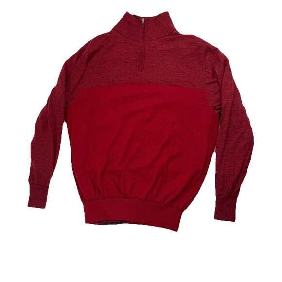Mizuno Windlite Flex Mens XXL Red Zip Neck Wool Golf Pullover Sweater - Picture 1 of 7